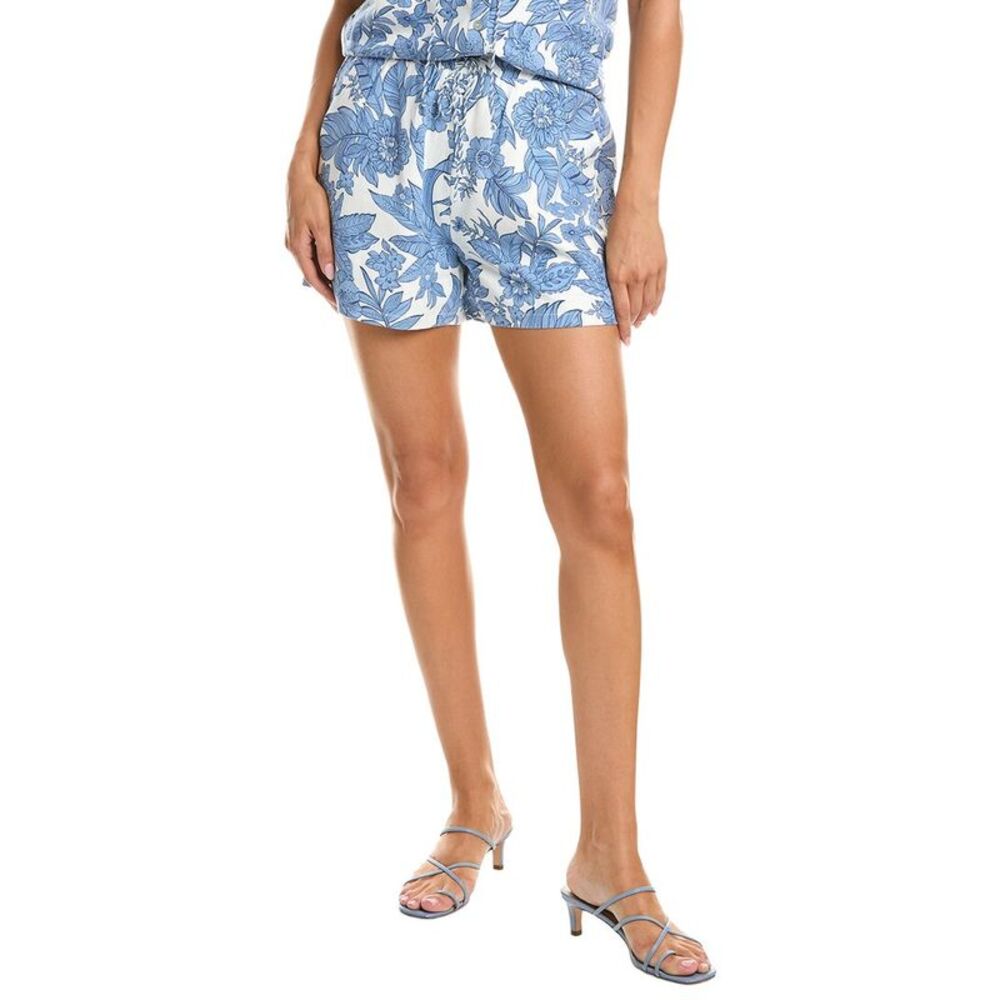 Fate Womens  Linen-Blend Short, Blue
